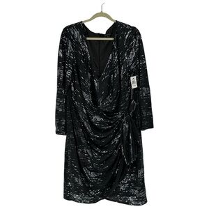 NEW David Meister Sequin Special Occasion Dress Size 18